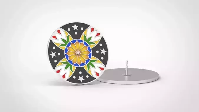 Tolkien pendant Luthien v2 3D model and icon for printing 3D print model
