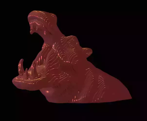Hippopotame 3D model