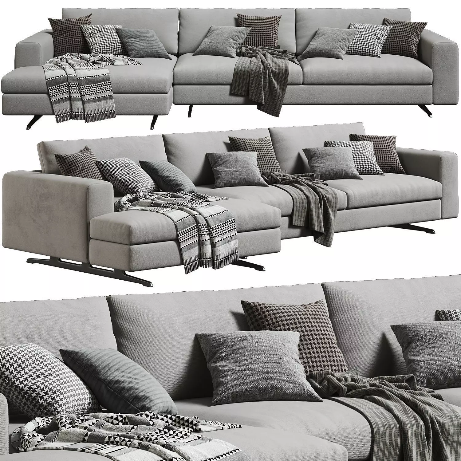 Arflex Leenus Chaise Longue Sofa 3D model