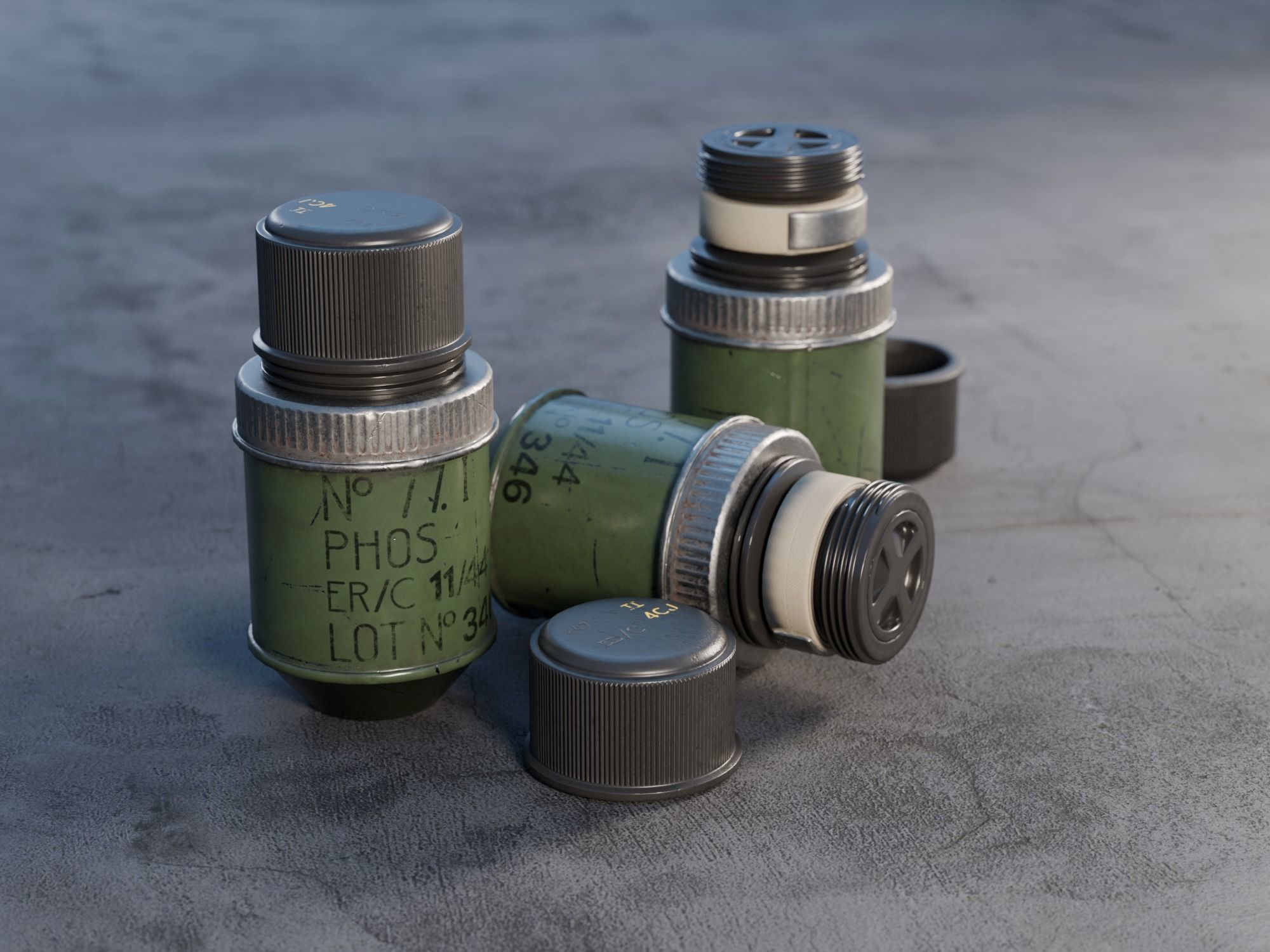 British WWII Weapons Pack 3D Model Collection_11