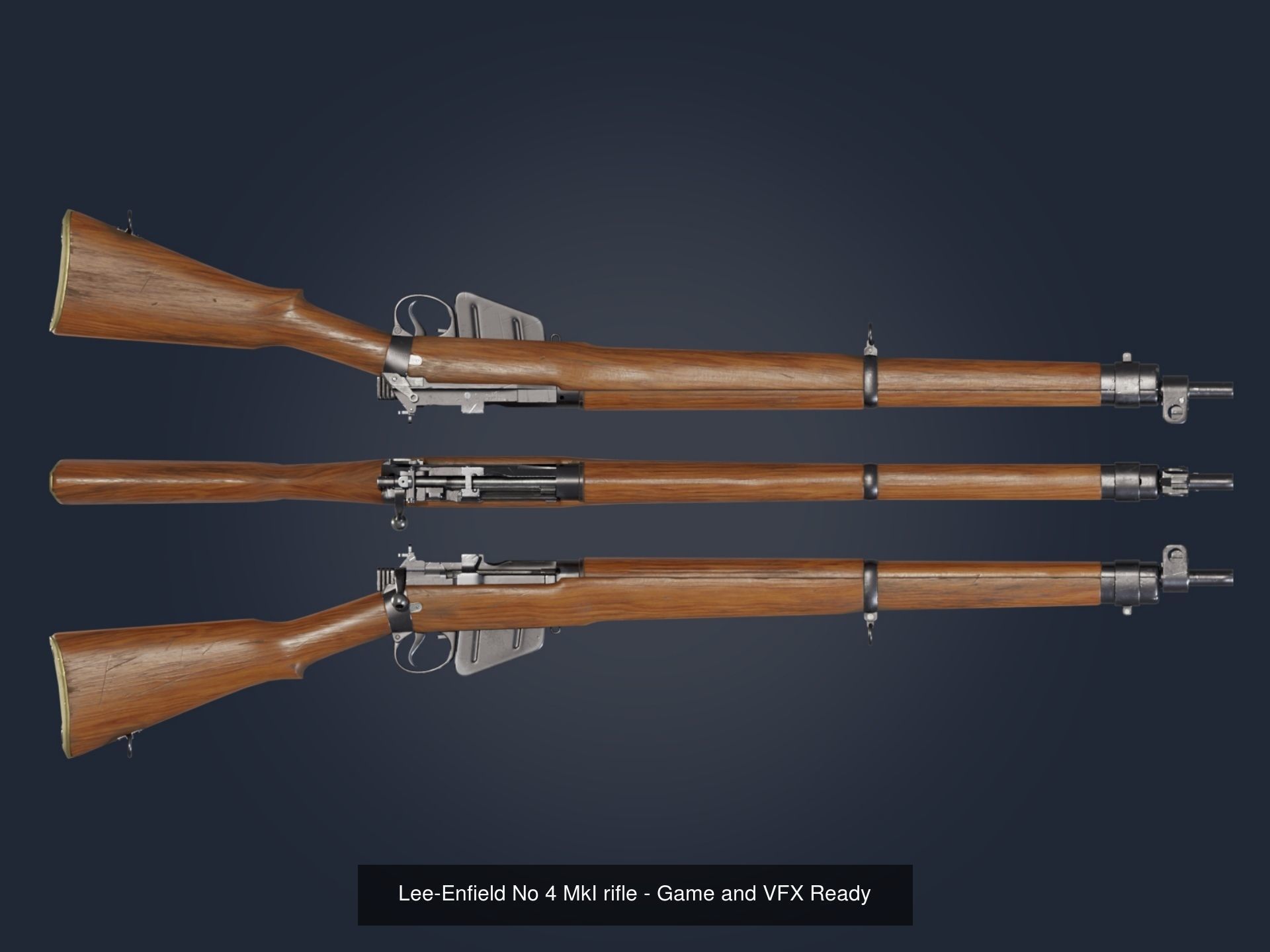 British WWII Weapons Pack 3D Model Collection_6