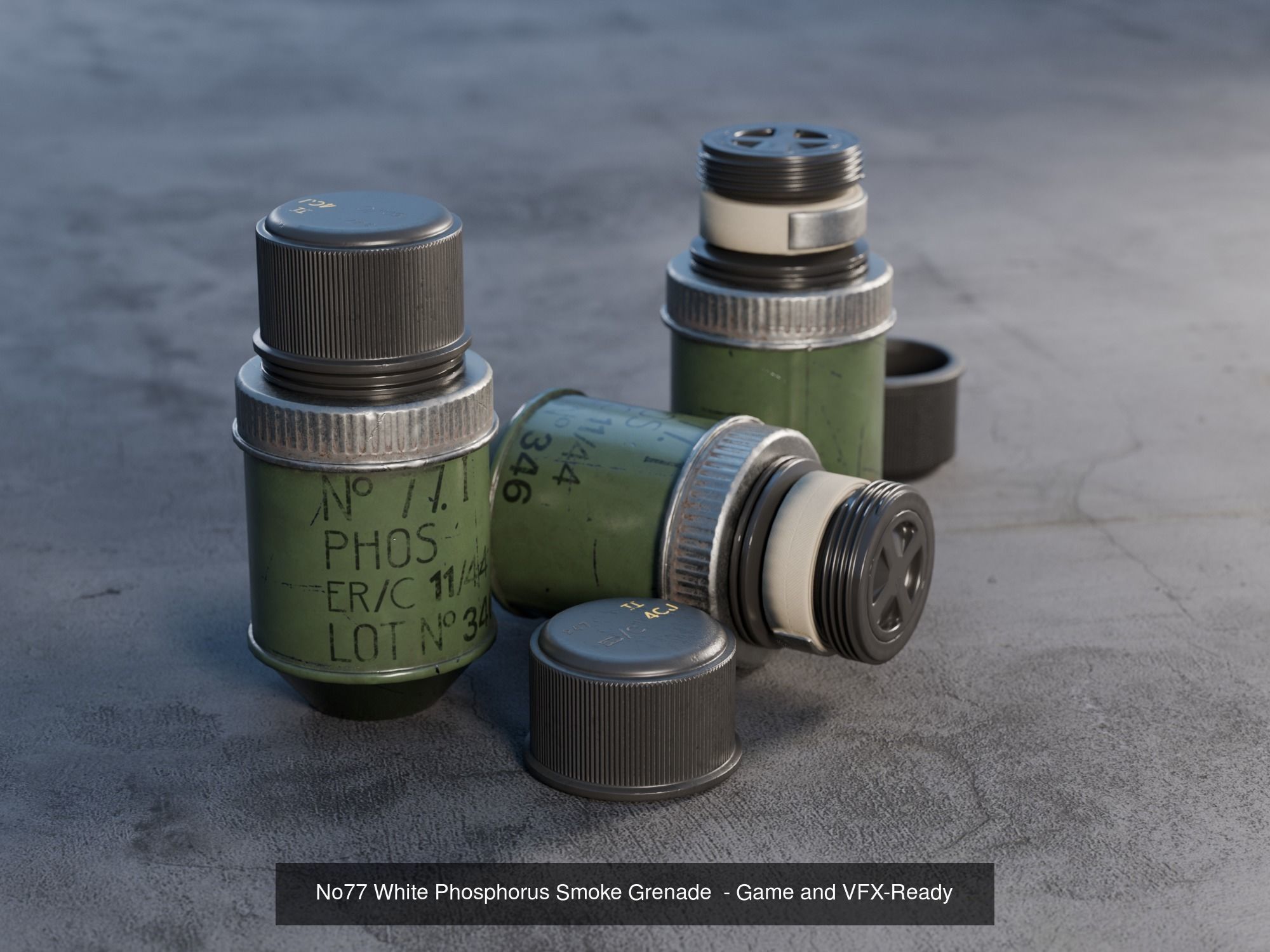 British WWII Weapons Pack 3D Model Collection_3