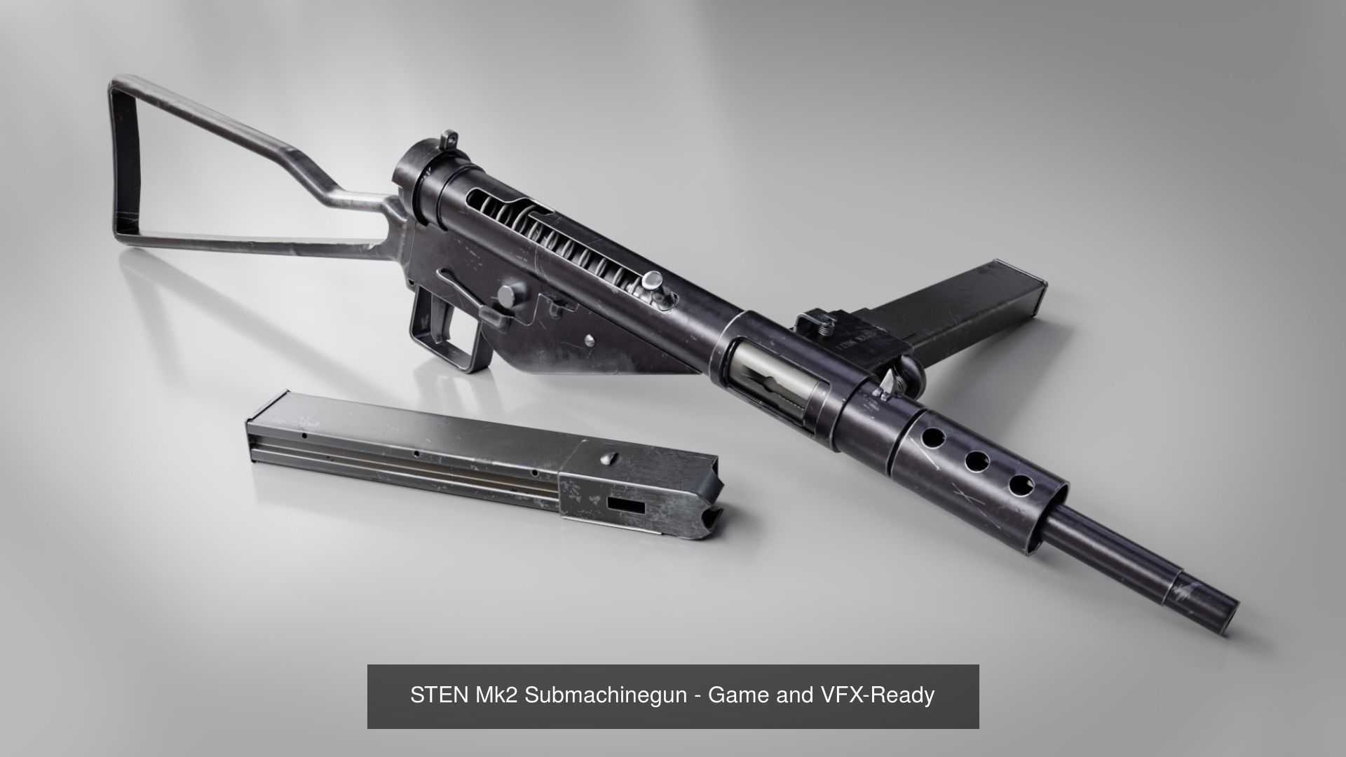 British WWII Weapons Pack 3D Model Collection_8