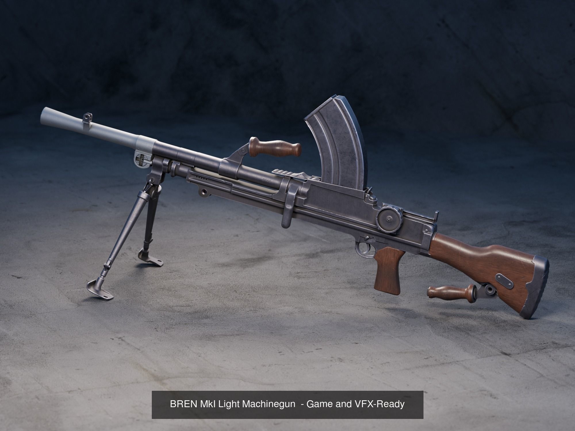 British WWII Weapons Pack 3D Model Collection_4