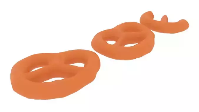 Orange Yogurt Covered Mini Pretzel Crackers