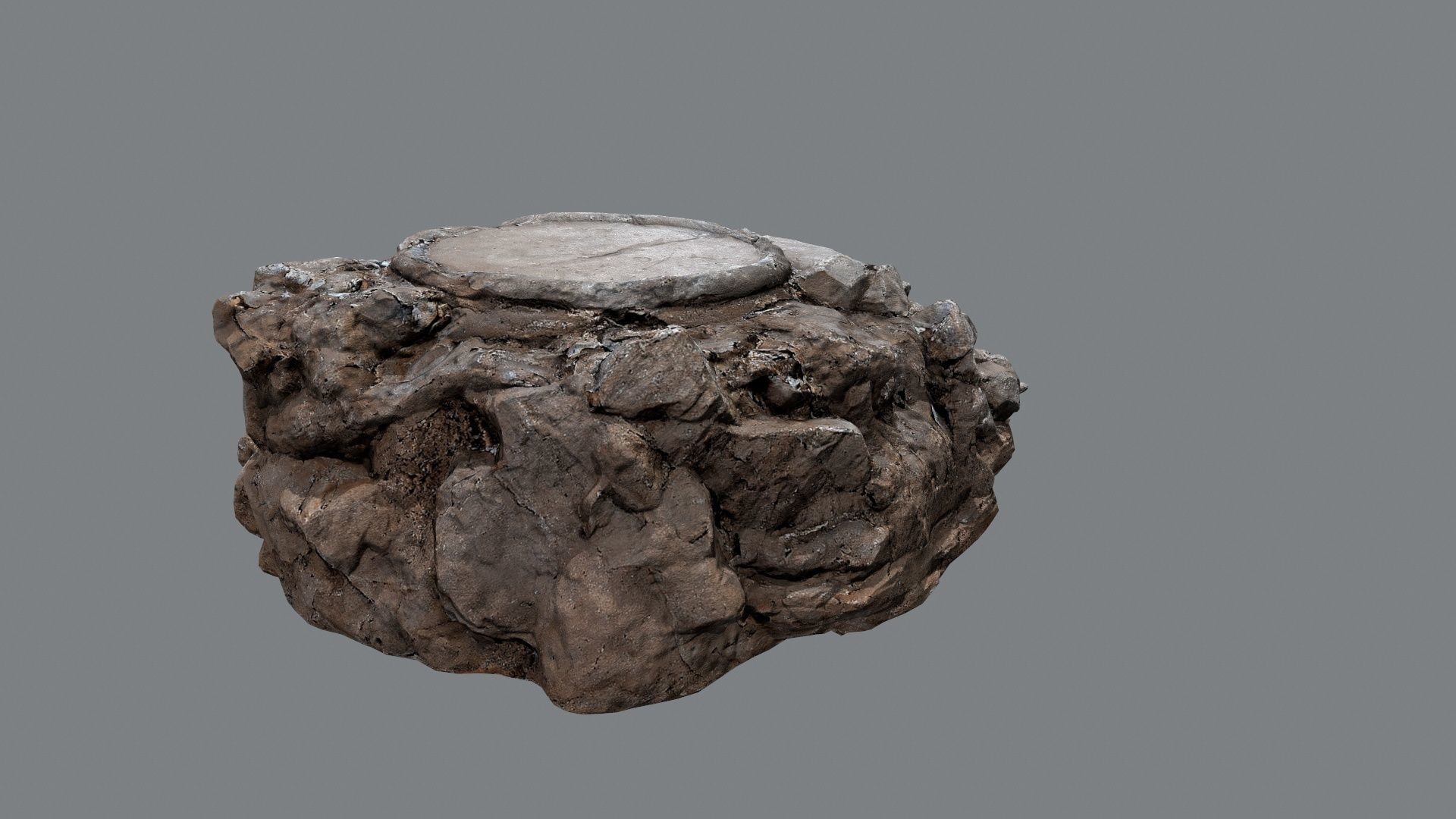 stairs temple Low-poly 3D model_2