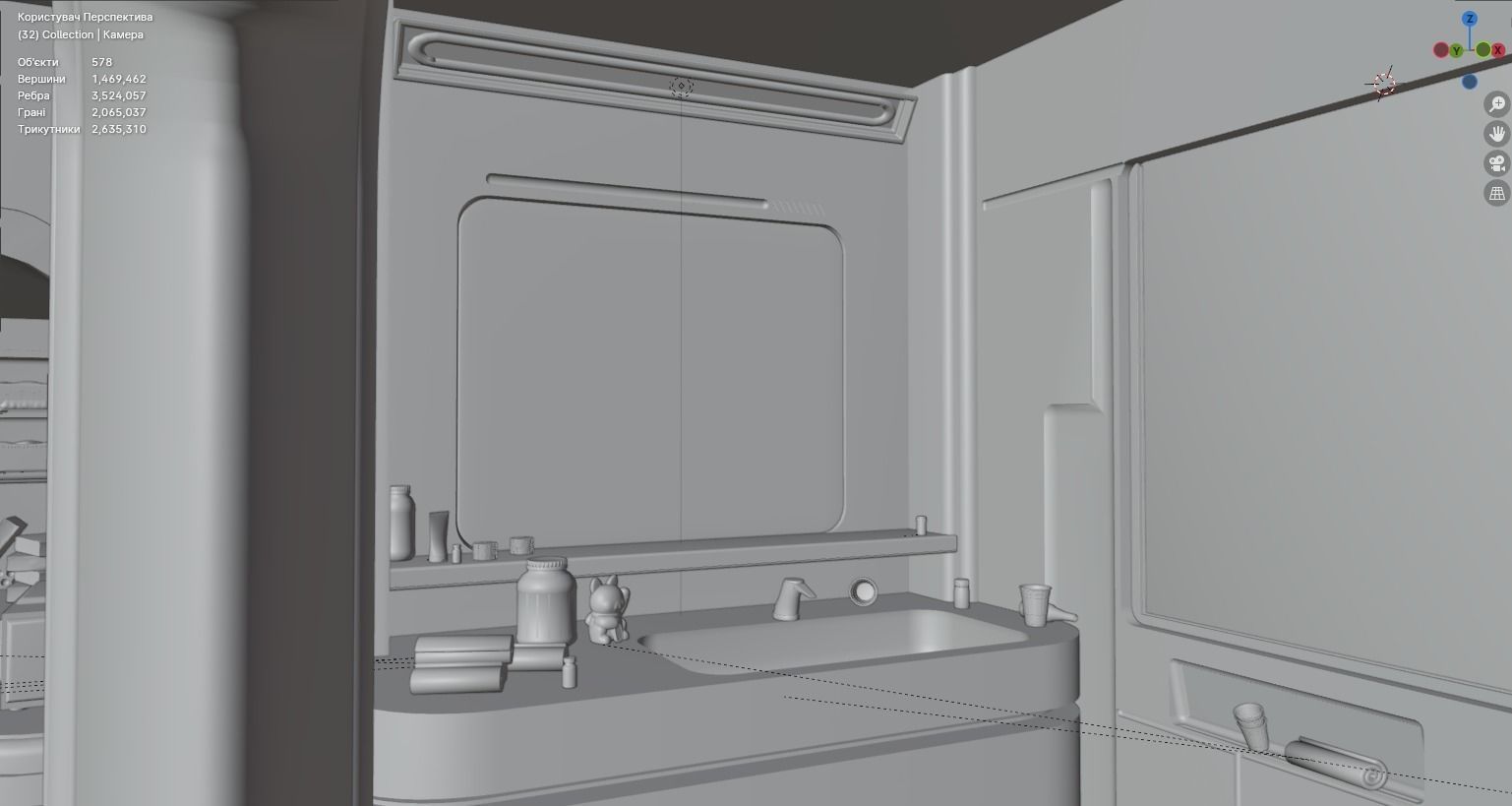 Cyberpunk interior 3D model_13