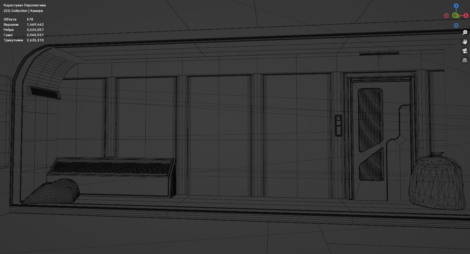 Cyberpunk interior 3D model_18