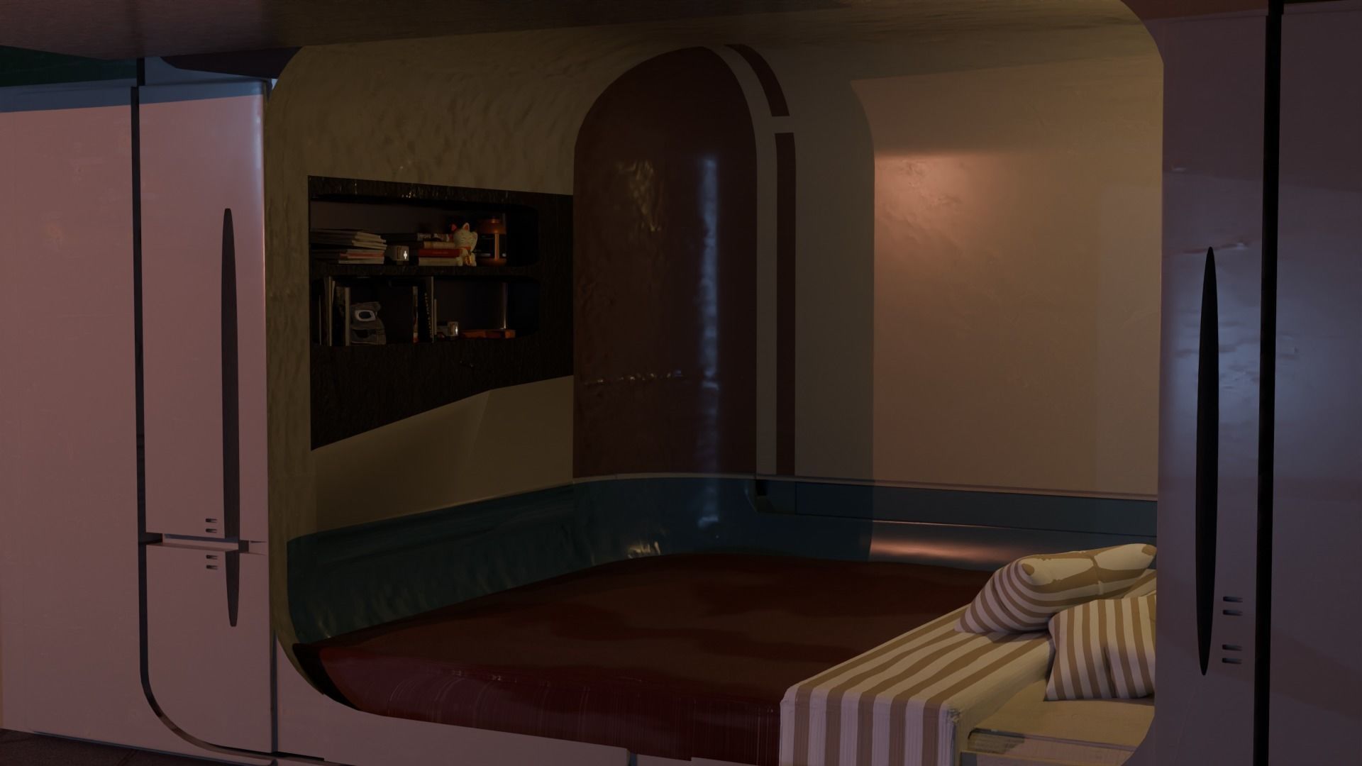 Cyberpunk interior 3D model_8