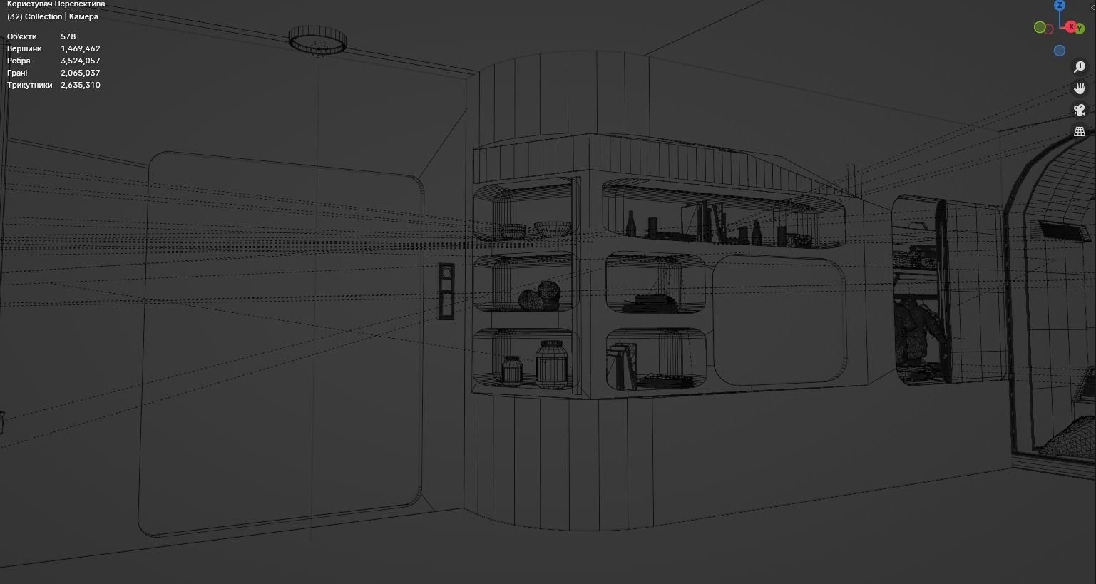 Cyberpunk interior 3D model_17