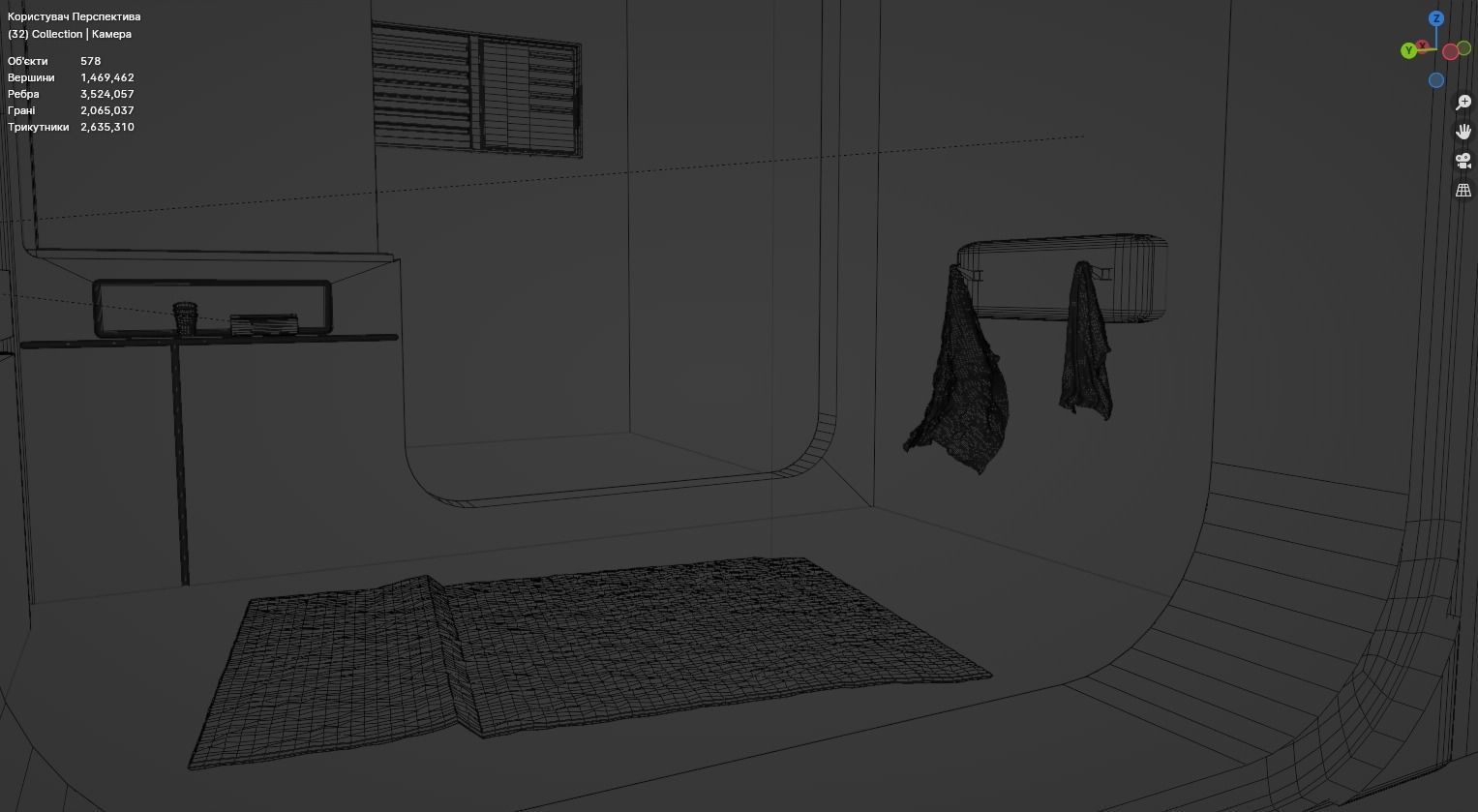 Cyberpunk interior 3D model_24