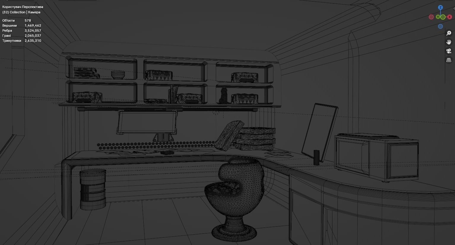 Cyberpunk interior 3D model_23