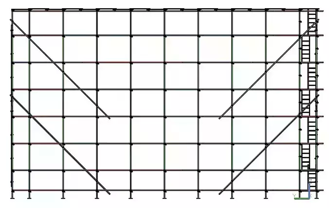  scaffolding with clamps