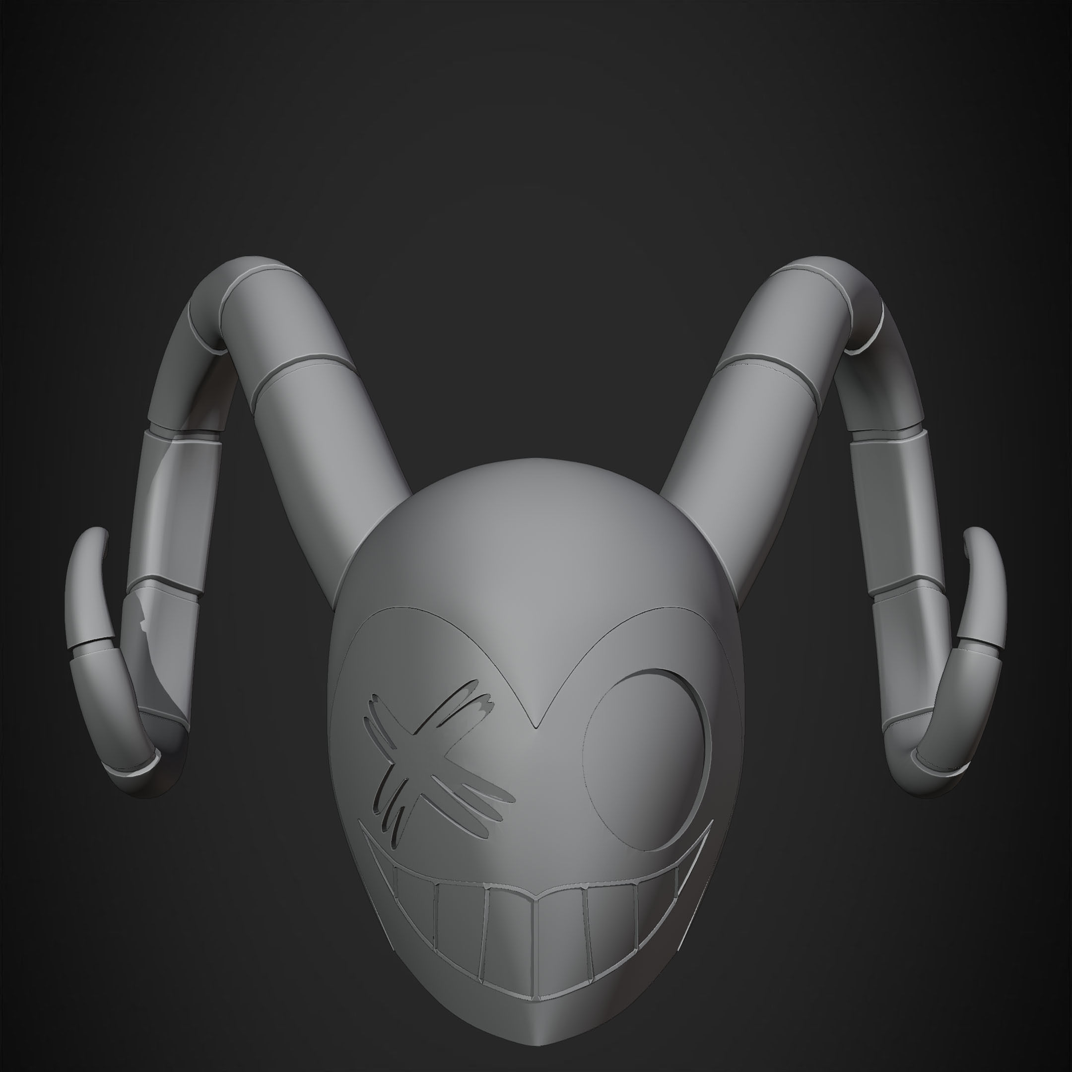 Hazbin Hotel Angel Exorcist Mask for Cosplay 3D print model_18