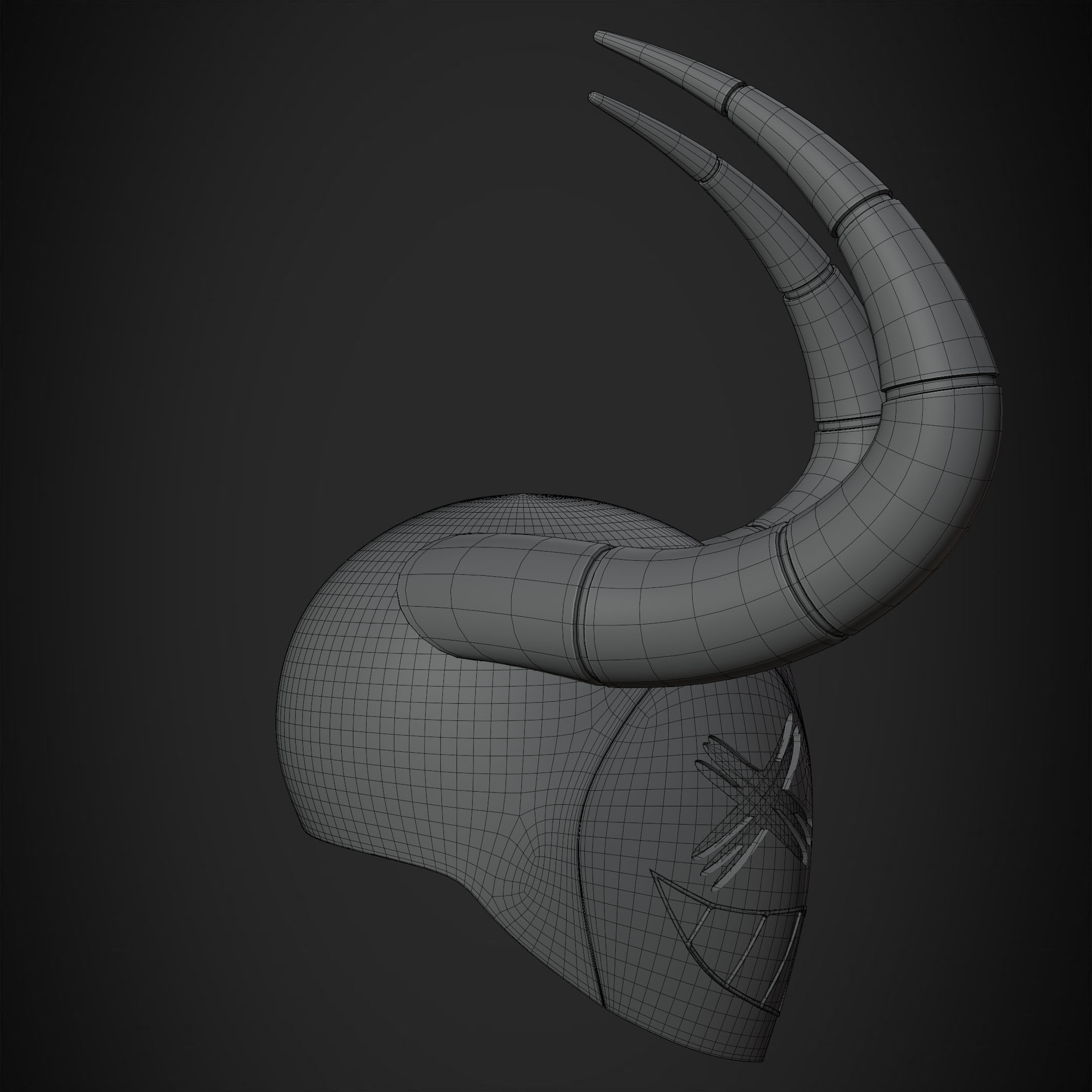 Hazbin Hotel Angel Exorcist Mask for Cosplay 3D print model_26