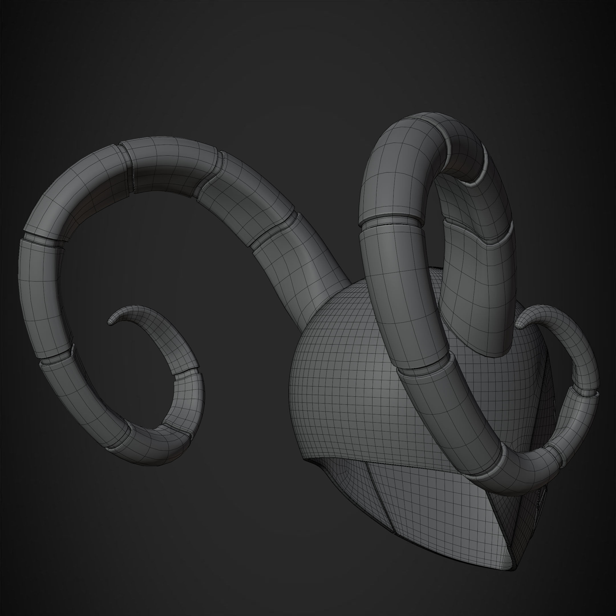 Hazbin Hotel Angel Exorcist Mask for Cosplay 3D print model_24