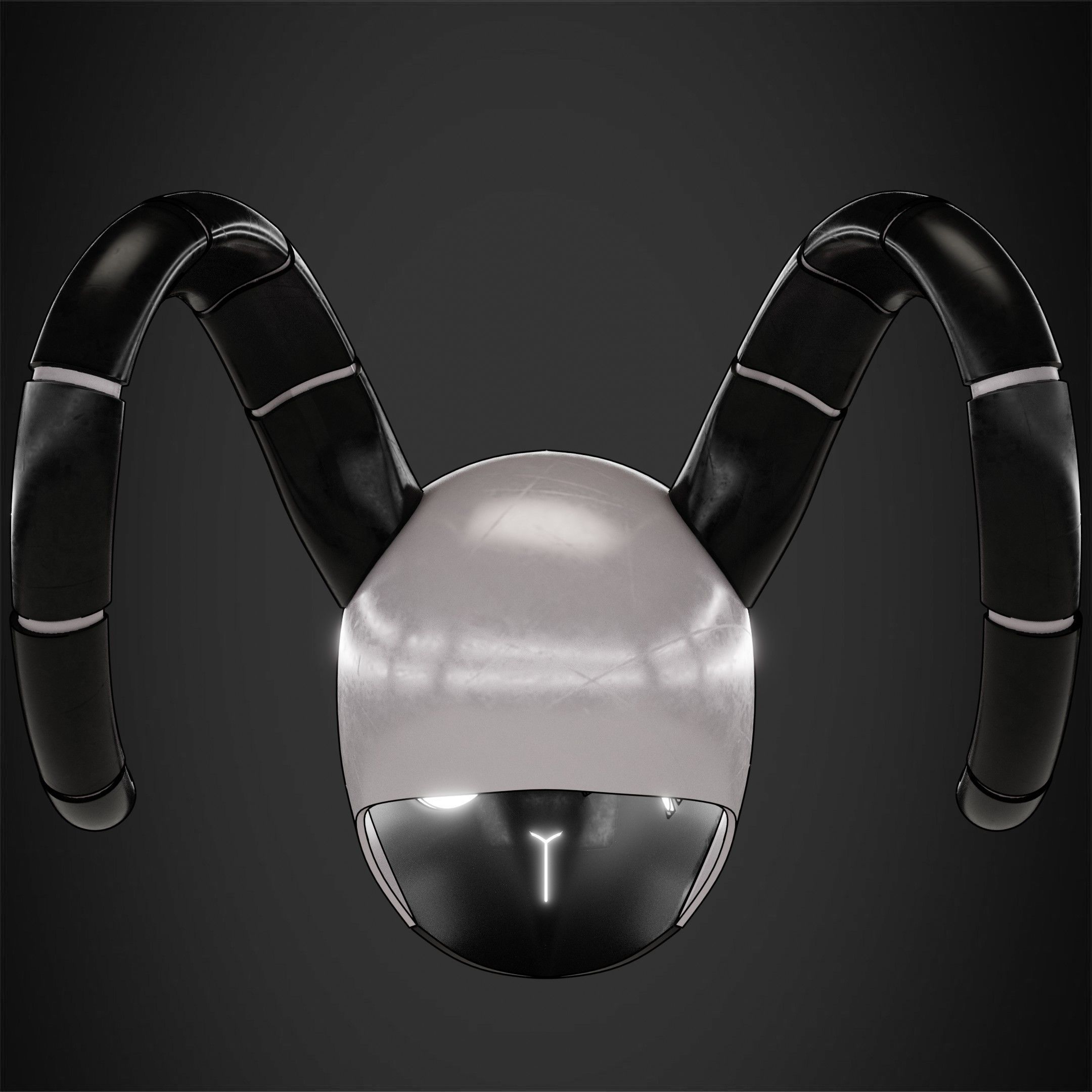 Hazbin Hotel Angel Exorcist Mask for Cosplay 3D print model_6