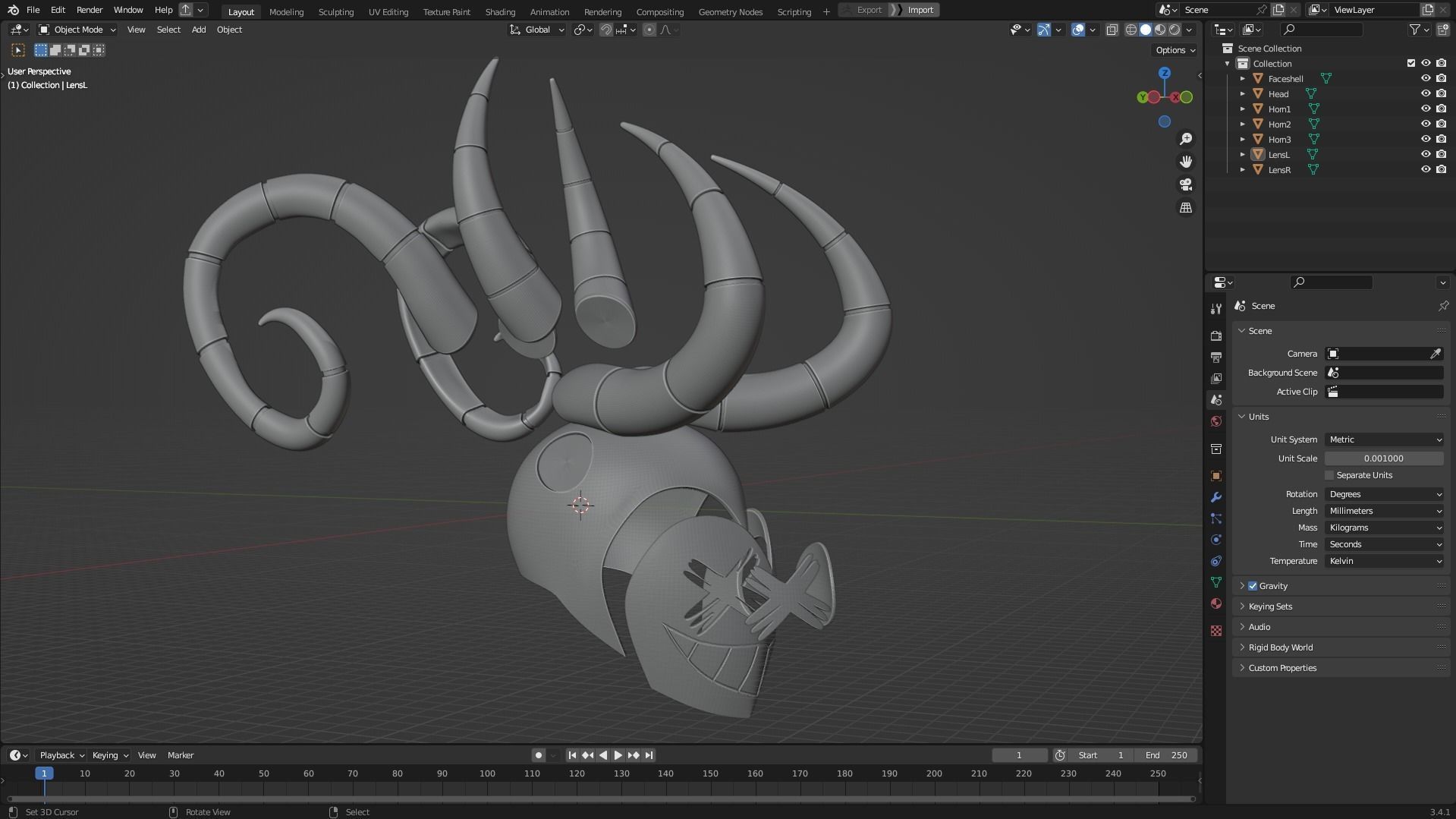 Hazbin Hotel Angel Exorcist Mask for Cosplay 3D print model_27