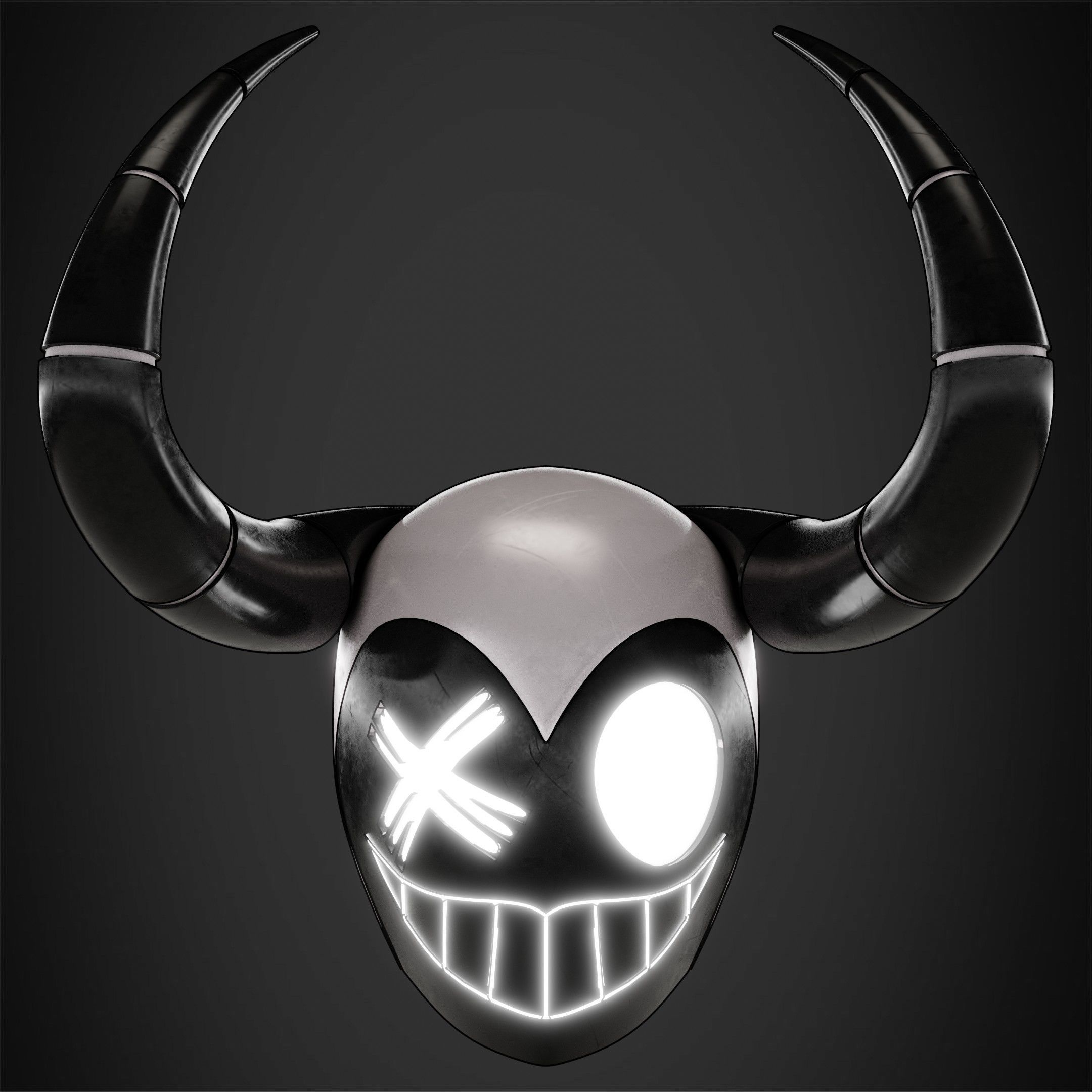 Hazbin Hotel Angel Exorcist Mask for Cosplay 3D print model_10