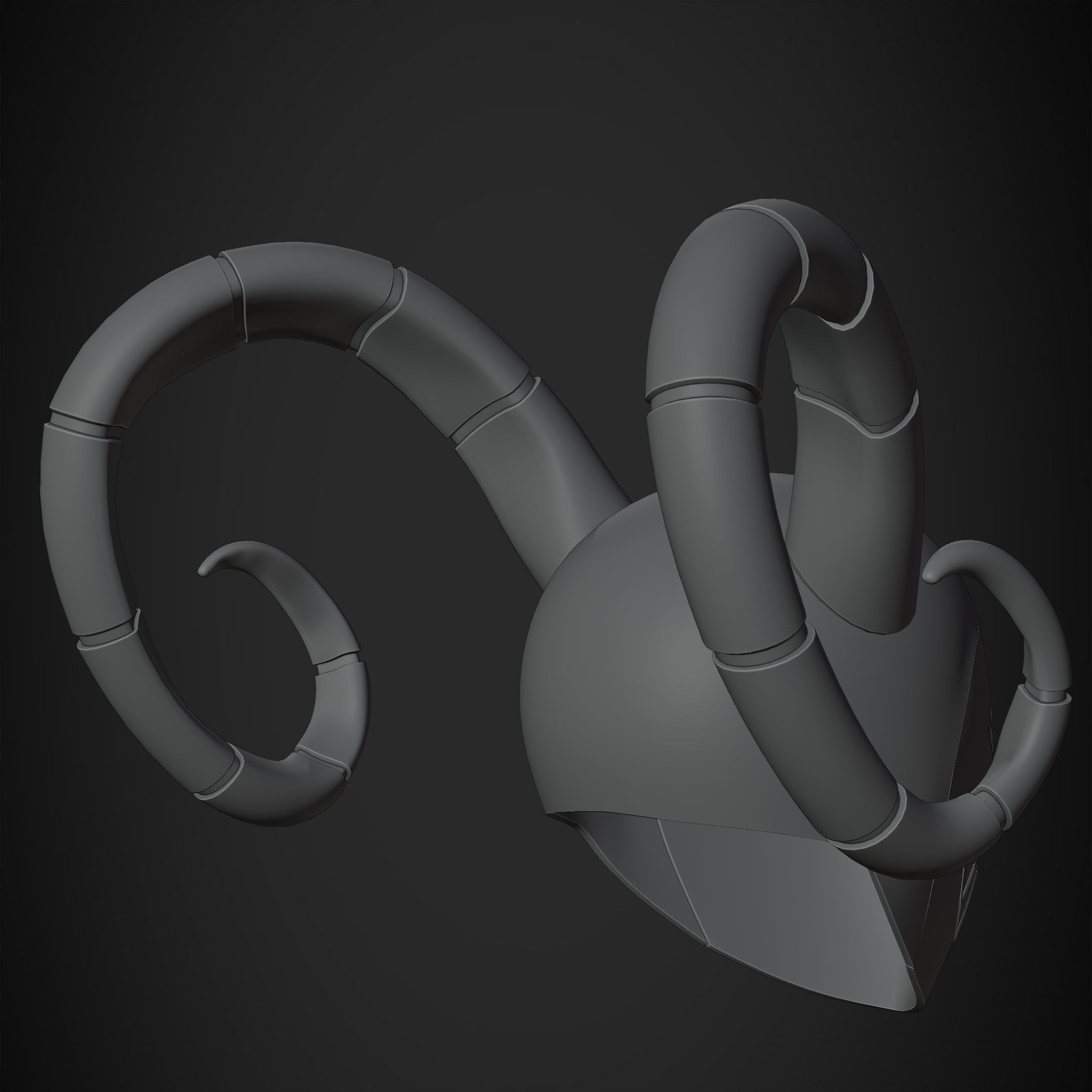 Hazbin Hotel Angel Exorcist Mask for Cosplay 3D print model_23