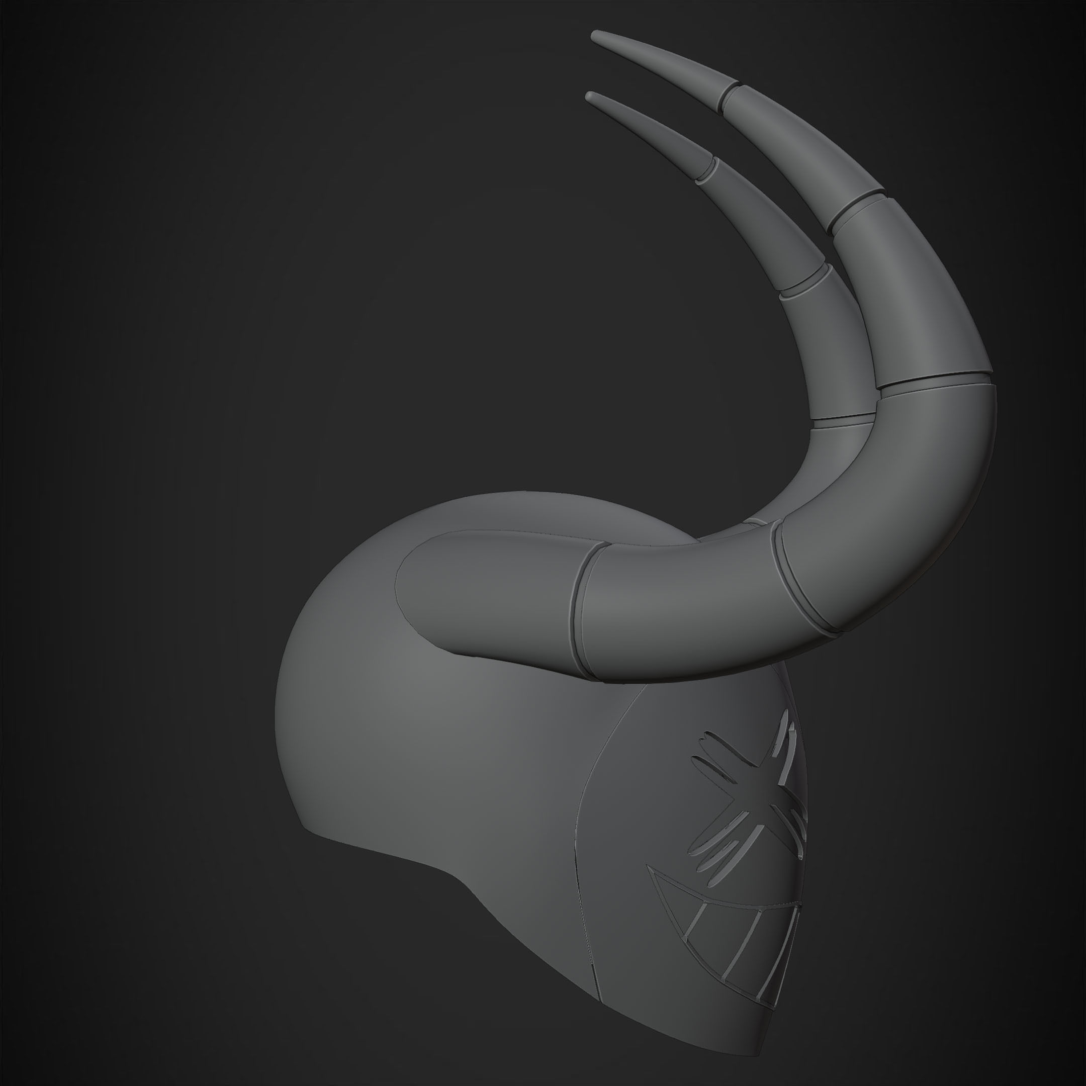 Hazbin Hotel Angel Exorcist Mask for Cosplay 3D print model_25