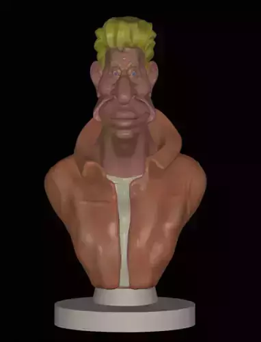 Caricature - Johnny Hallyday 