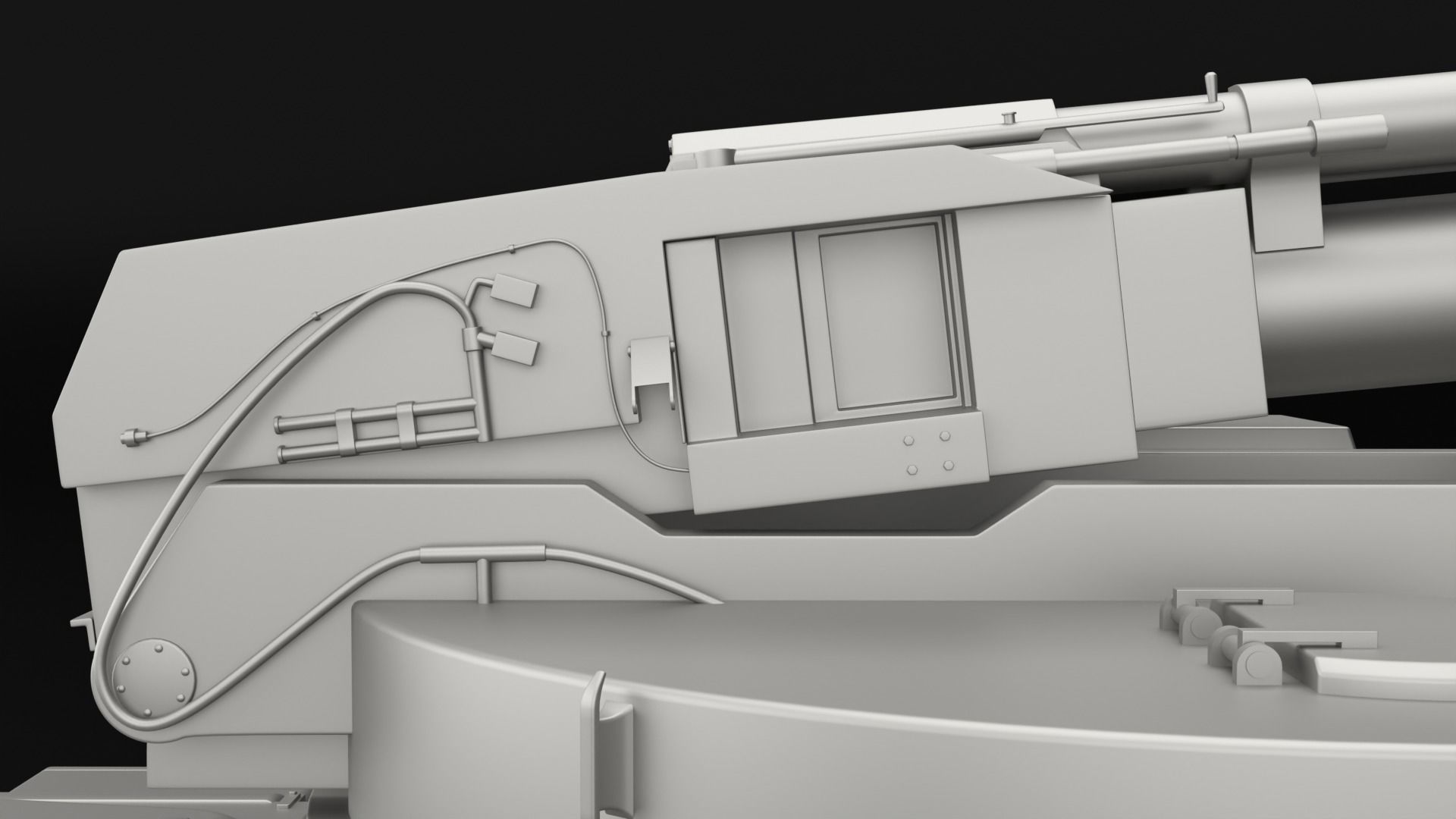 Object 327 Puck self-propelled artillery high-poly rigged 3D model_13
