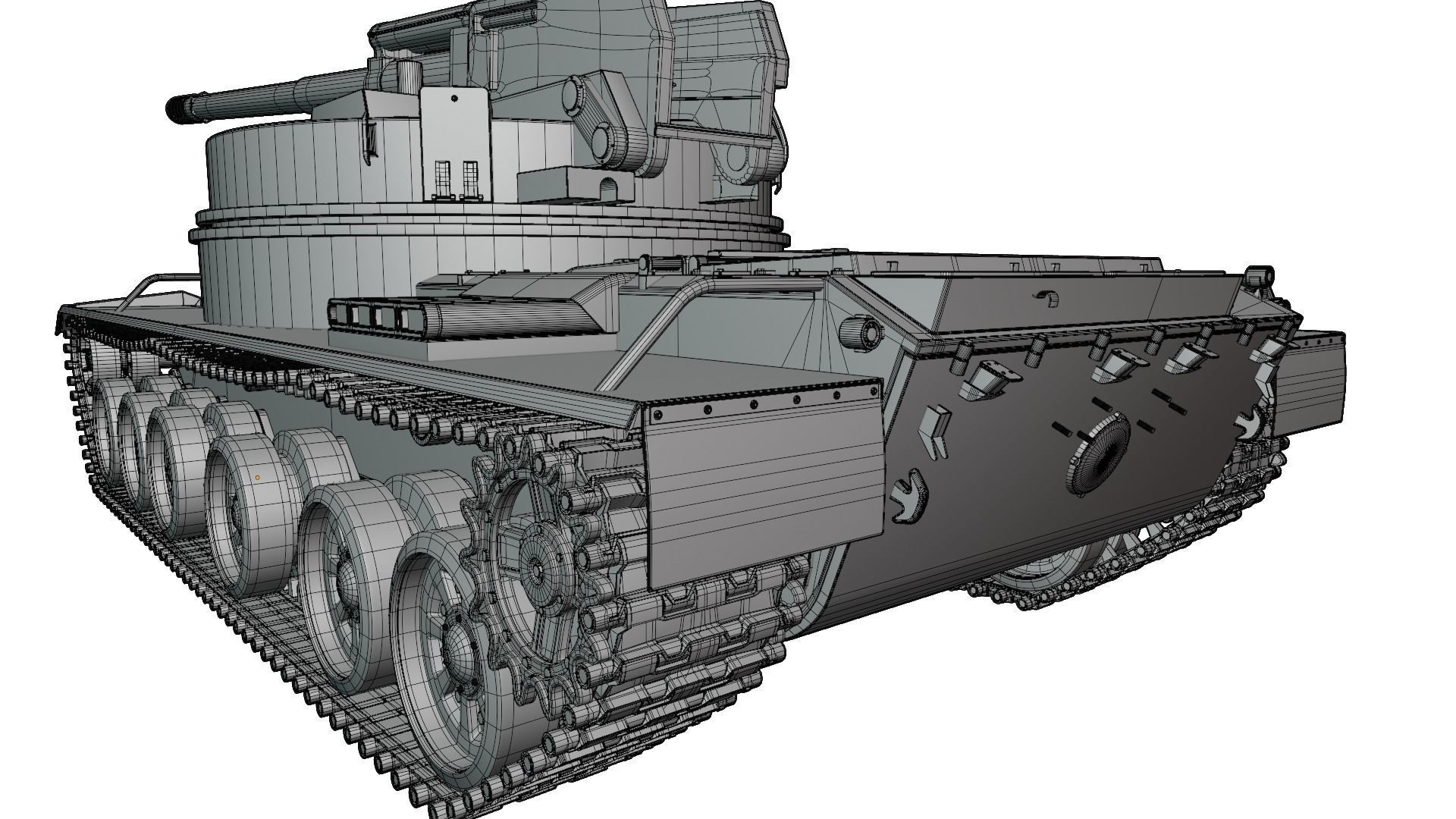Object 327 Puck self-propelled artillery high-poly rigged 3D model_20