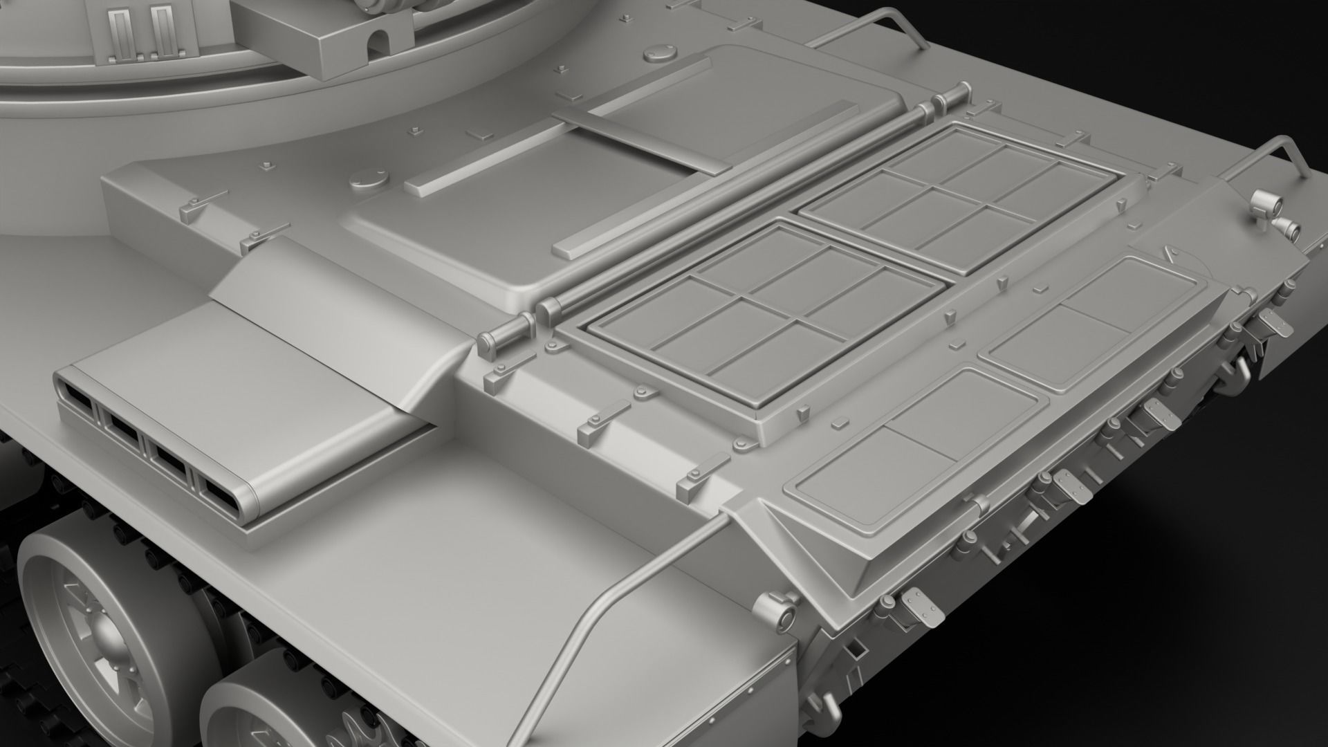 Object 327 Puck self-propelled artillery high-poly rigged 3D model_16