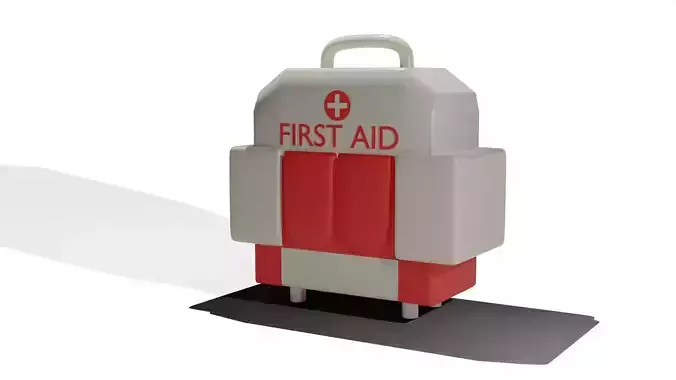 Emergency Kit Box 3D model Emergency Kit Box 3D model
