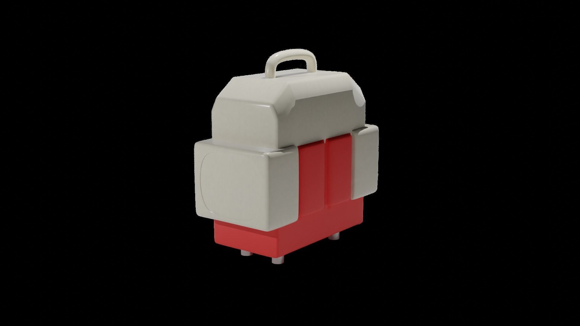 Emergency Kit Box 3D model_1