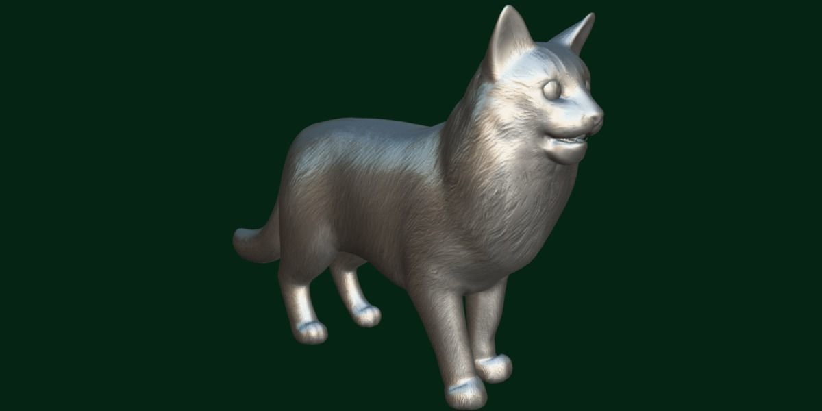 Long-haired Abyssinian Cat 3D model_11