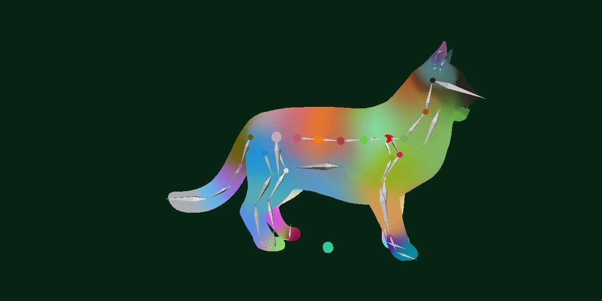 Long-haired Abyssinian Cat 3D model_18