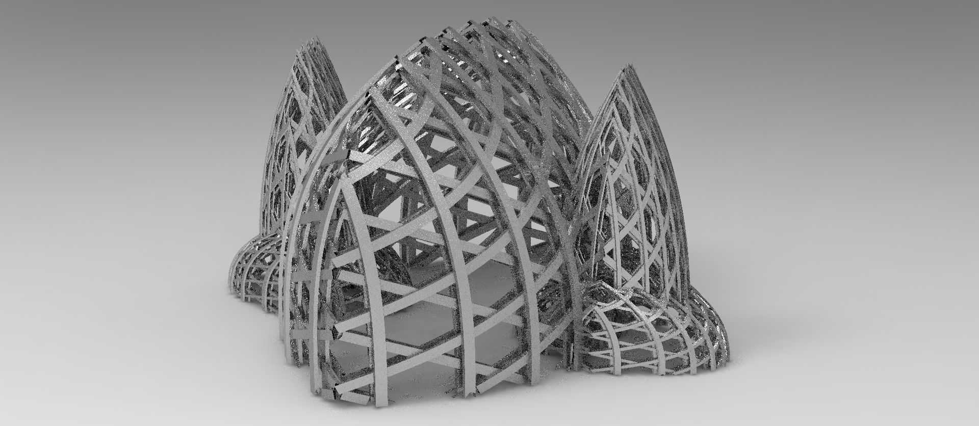 cyberpunk weaved Gangster market grids 3D model_7