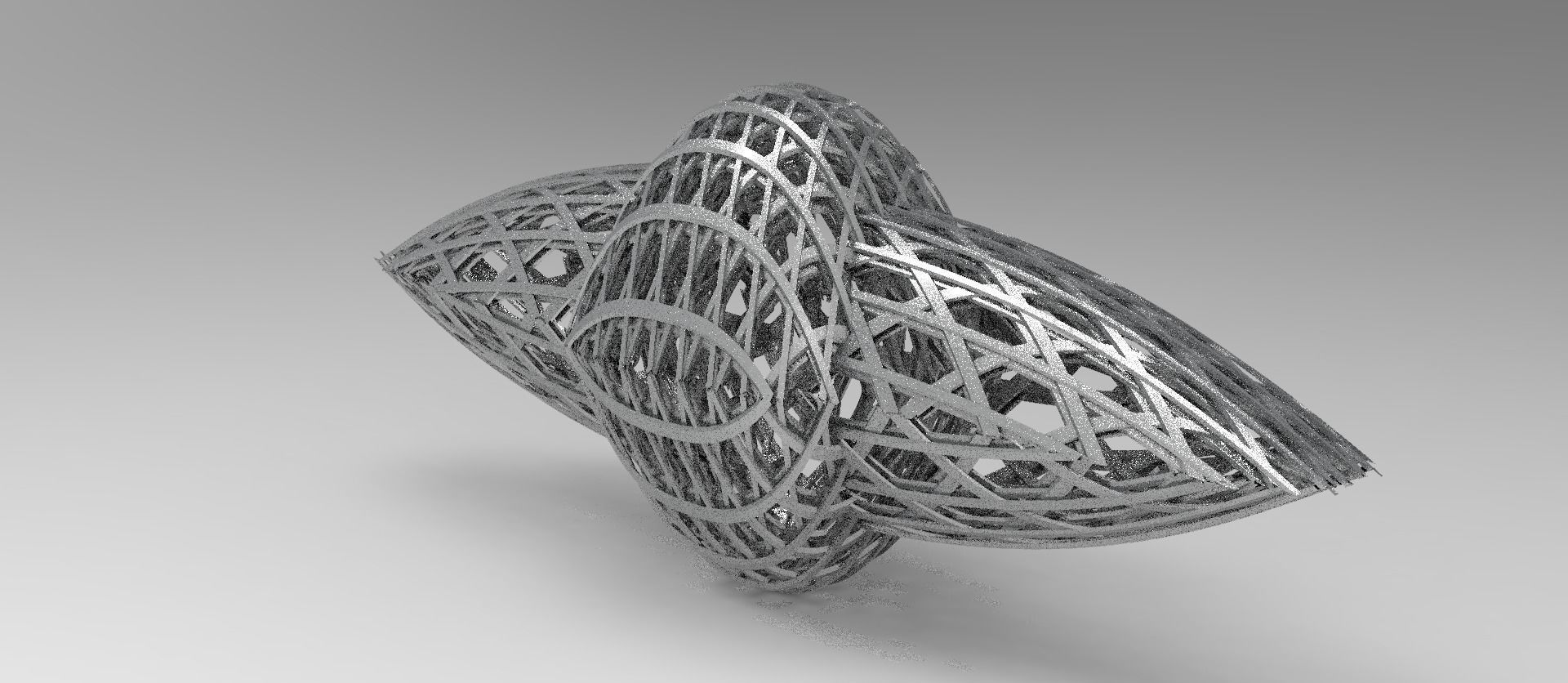 cyberpunk weaved Gangster market grids 3D model_6