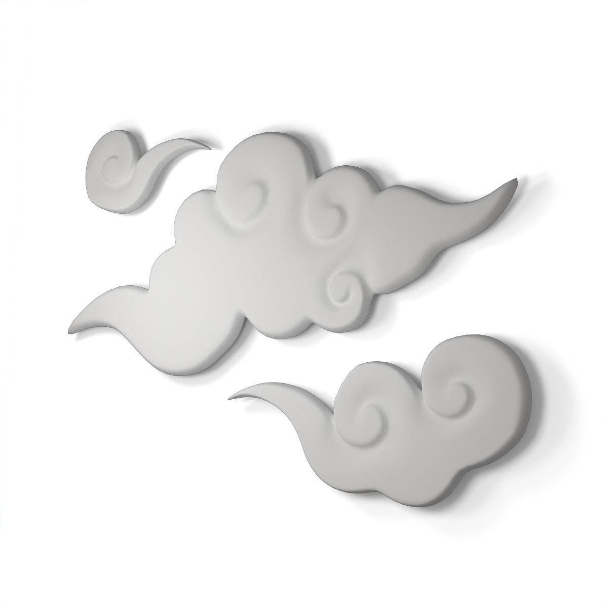 Chinese clouds 3D model | CGTrader
