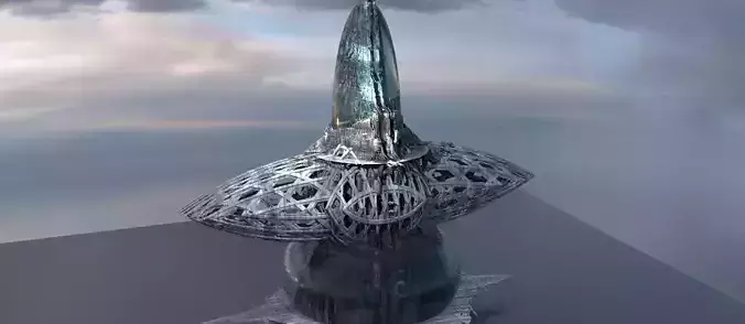 Eldritch Ocean Tower  3D model