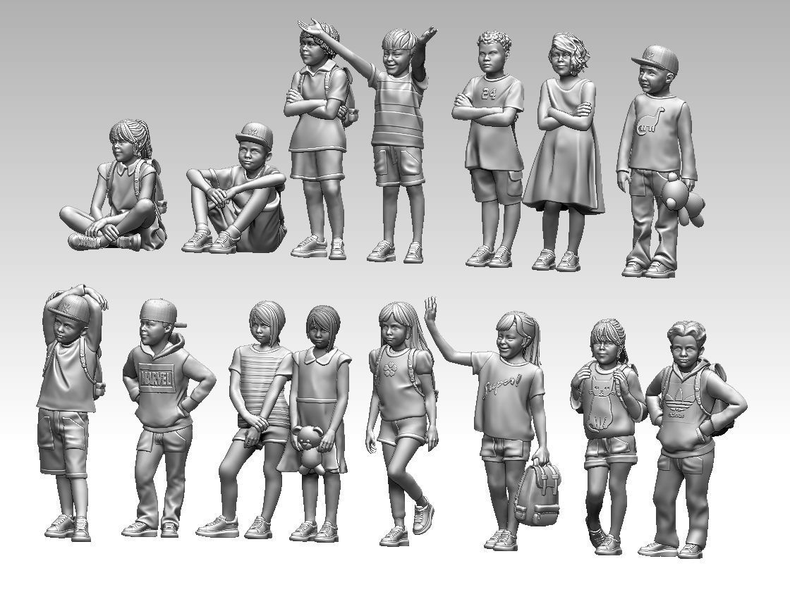 children 3D print model_7