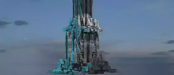 Hellgate corporation Tower 3D model