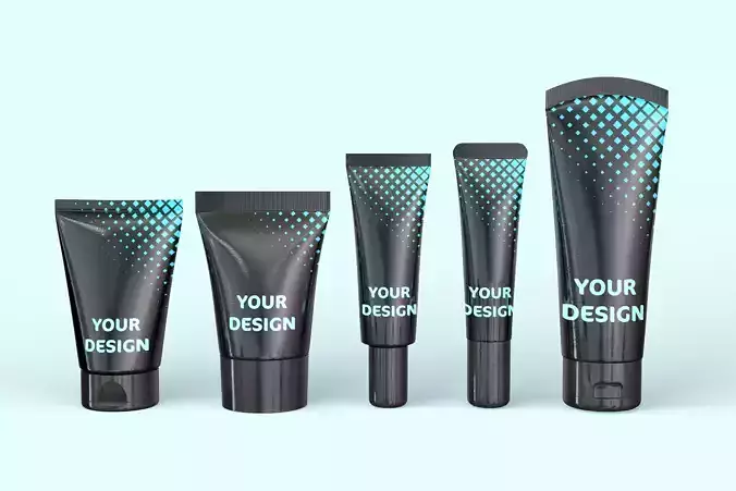 Cosmetic Tubes 3D model