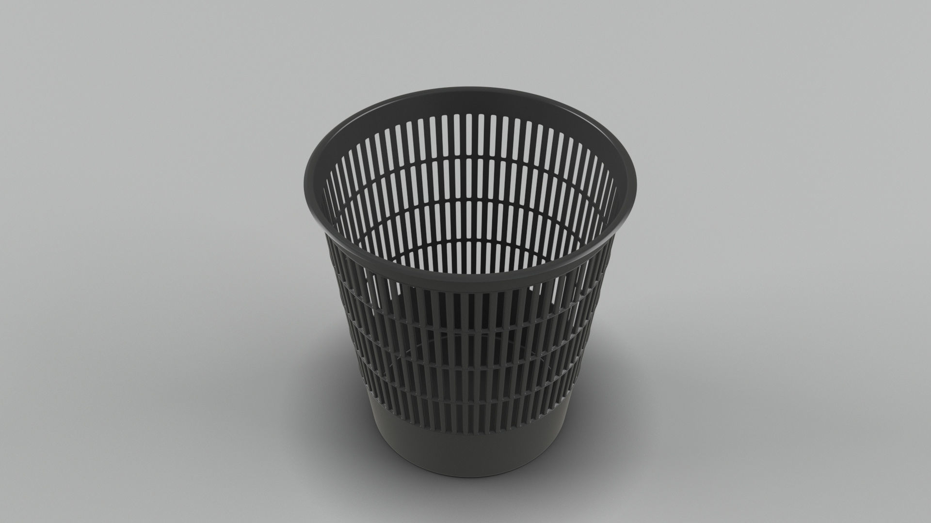 Trash bin and crumpled paper collection 3D model_4