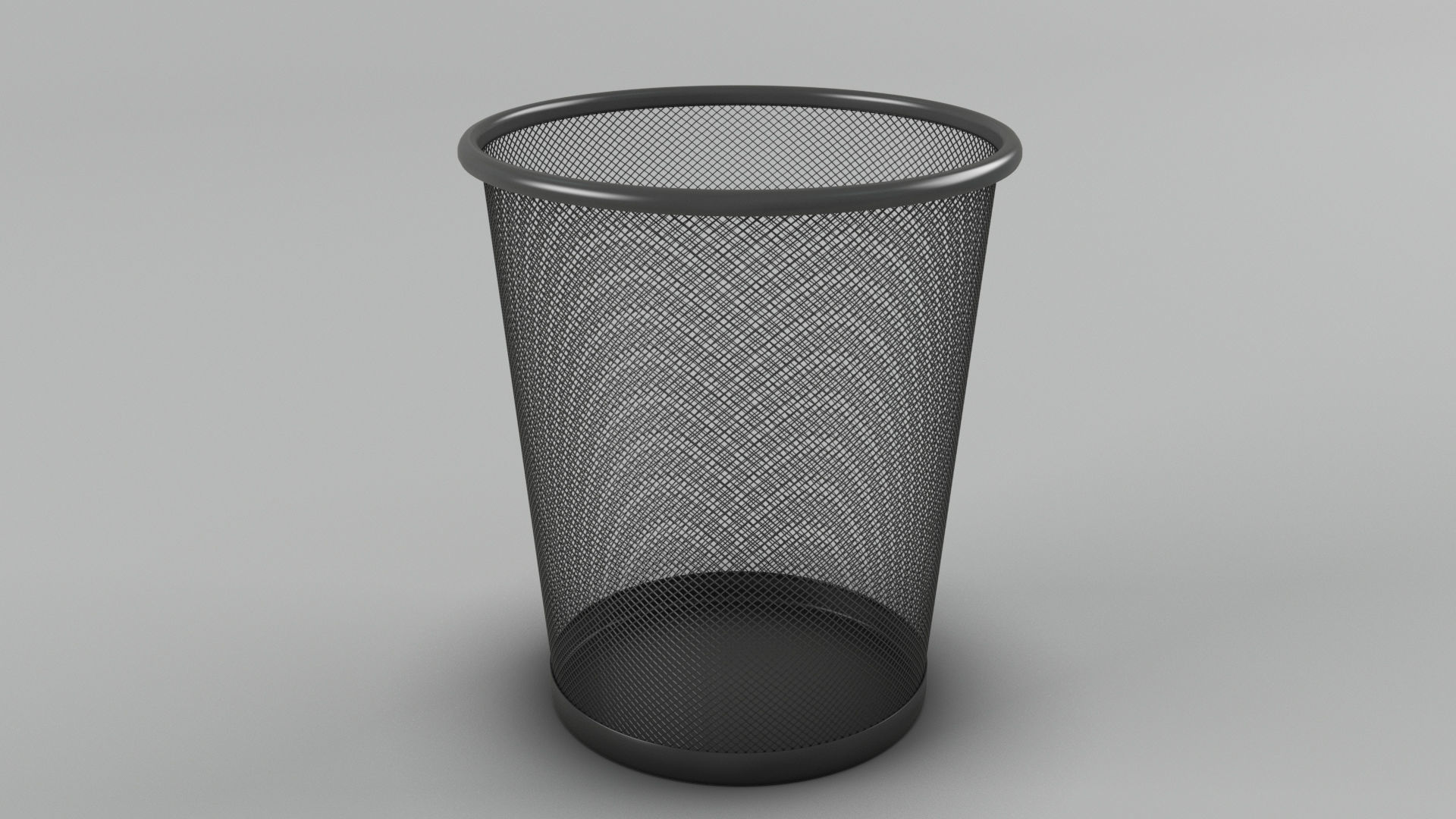 Trash bin and crumpled paper collection 3D model_9