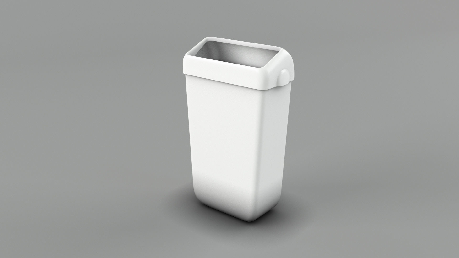 Trash bin and crumpled paper collection 3D model_10
