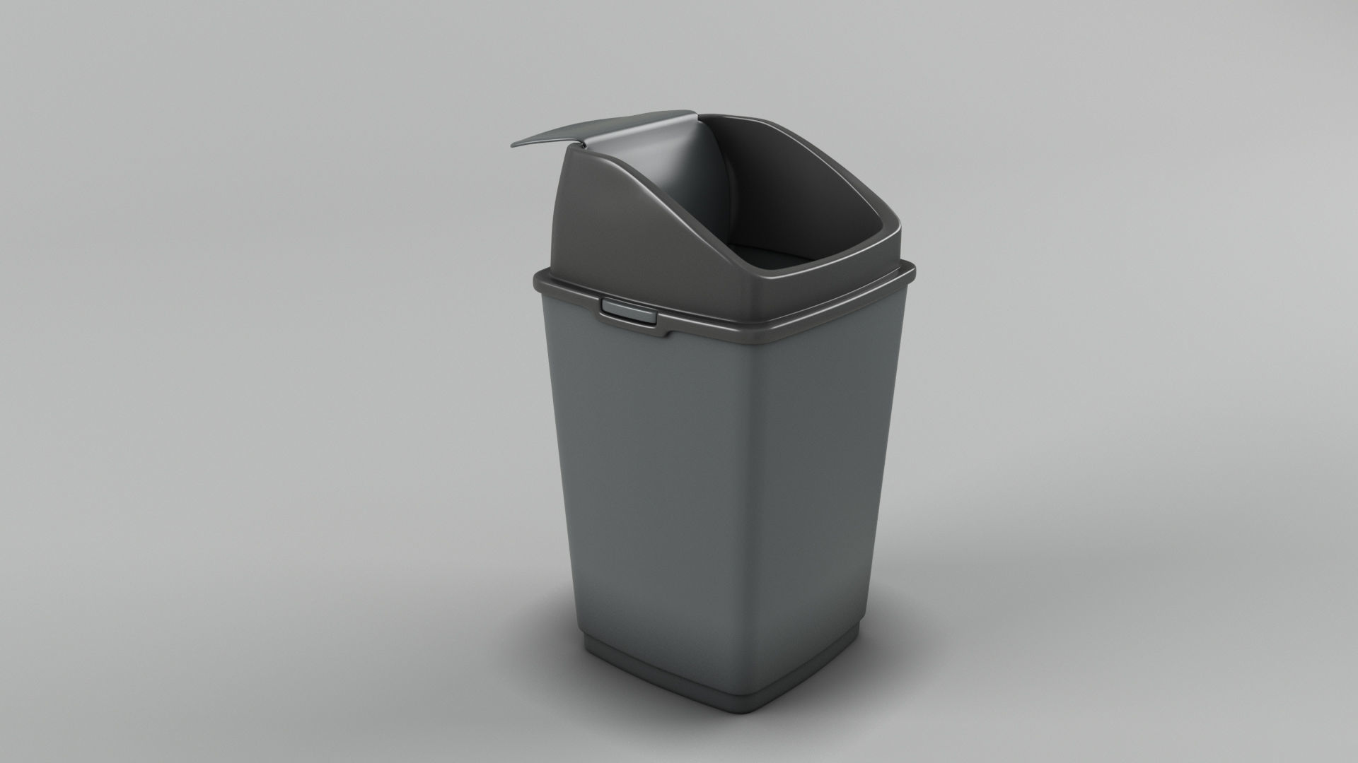 Trash bin and crumpled paper collection 3D model_8