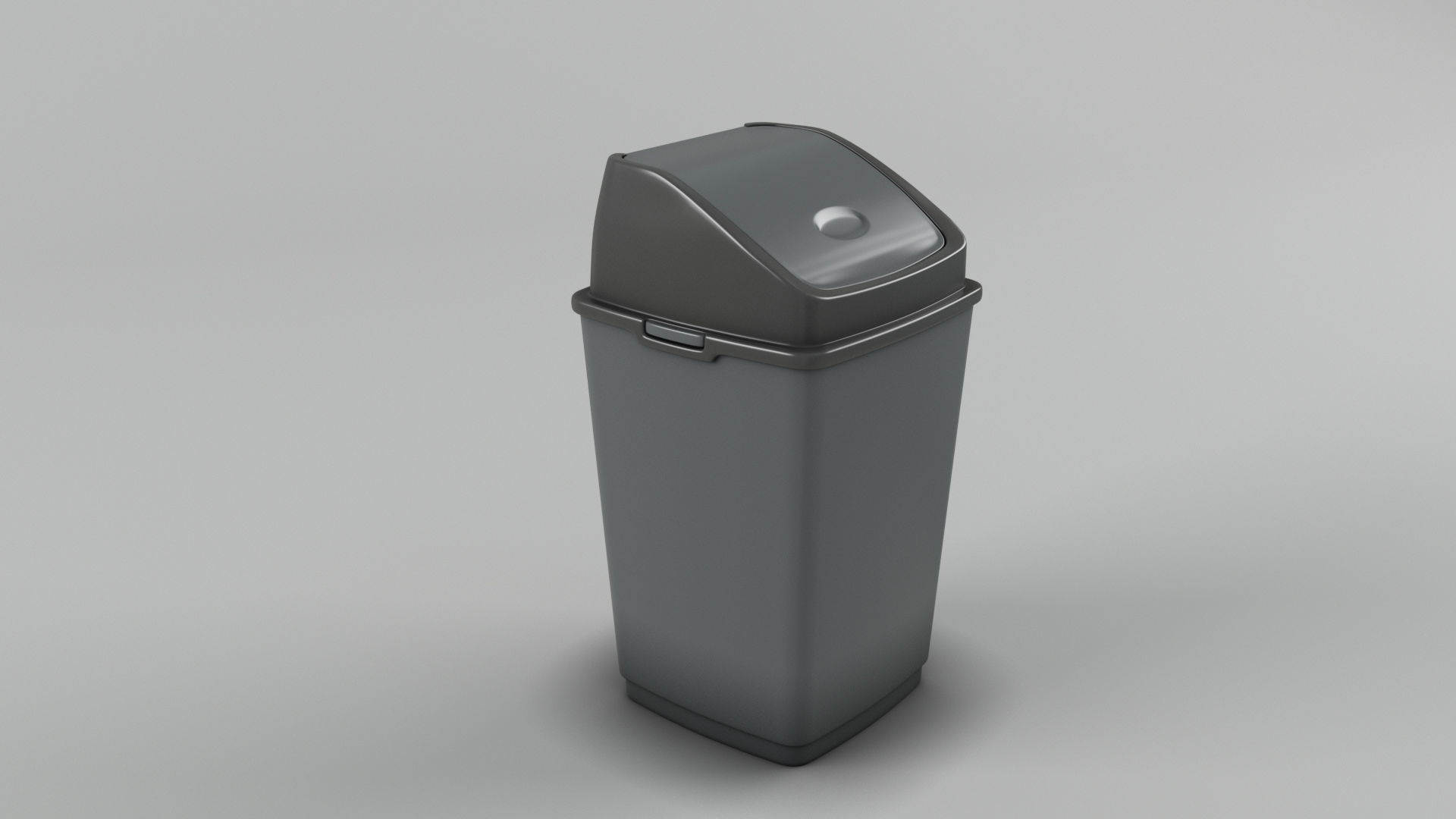 Trash bin and crumpled paper collection 3D model_7