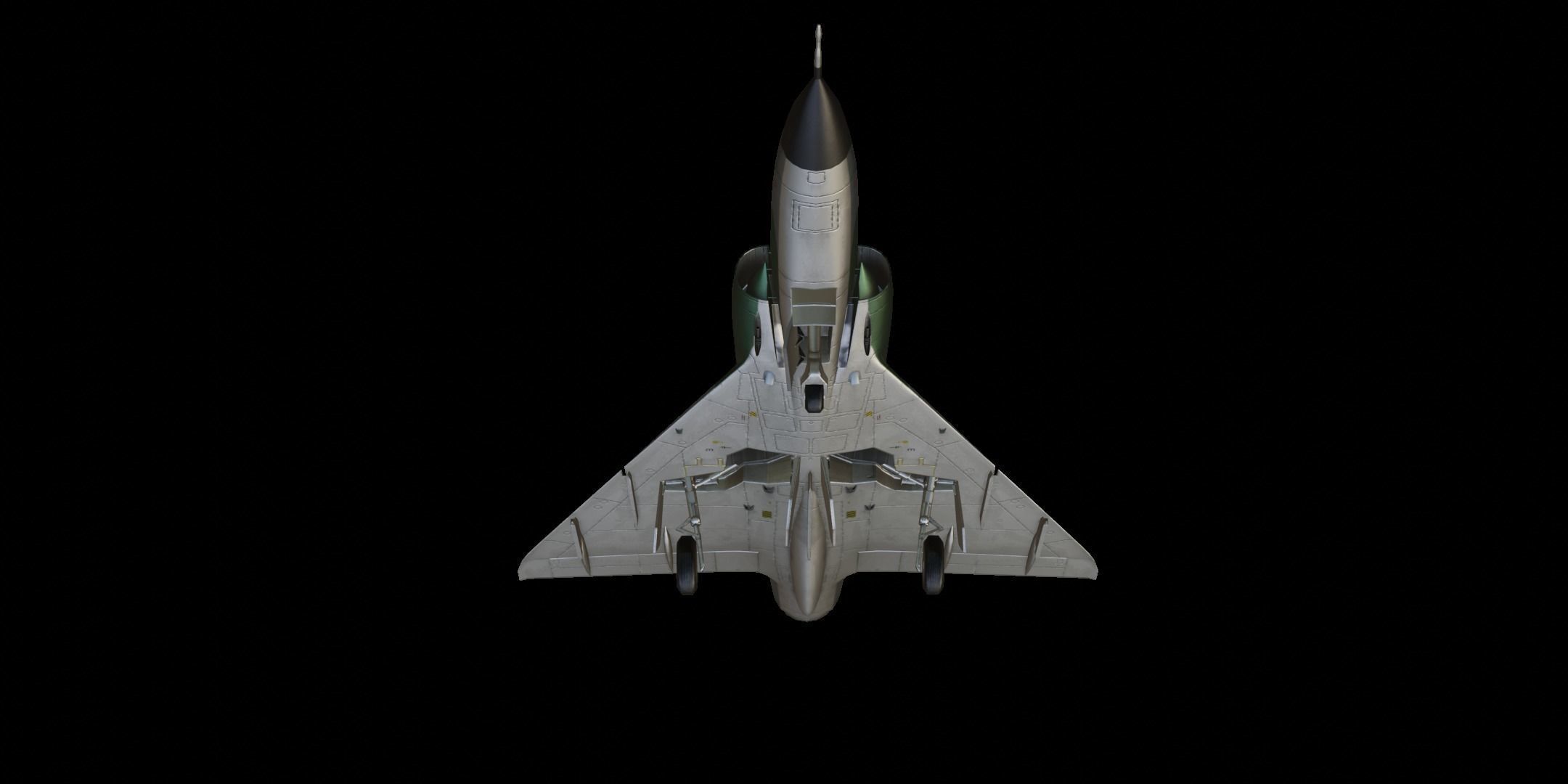 Dassault Mirage III Low-poly 3D model_10