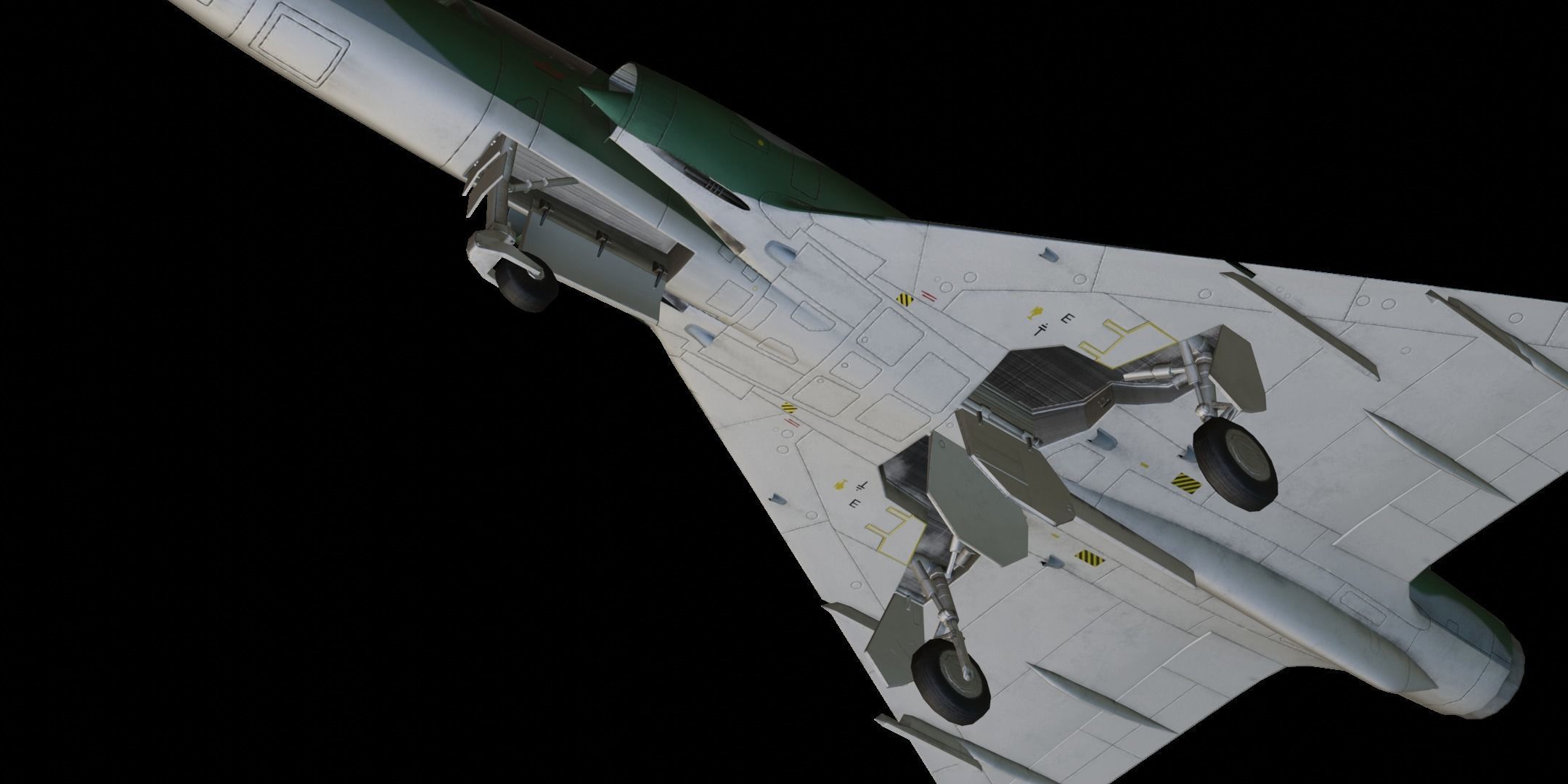 Dassault Mirage III Low-poly 3D model_8