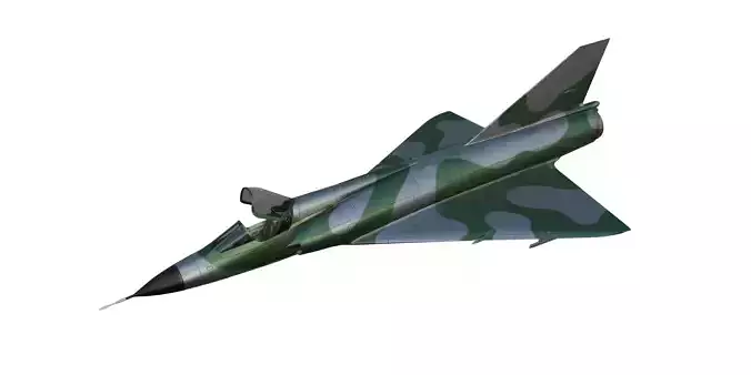 Dassault Mirage III Low-poly 3D model