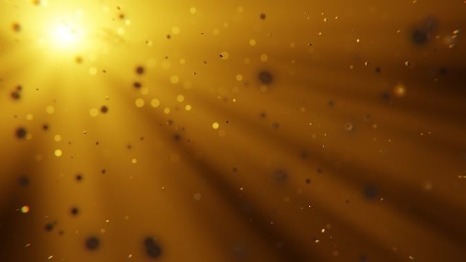 Cinematic Dust Particles - Sunlight Beam Scene 3D model