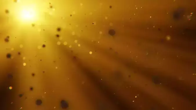 Cinematic Dust Particles - Volumetric Sunlight Scene